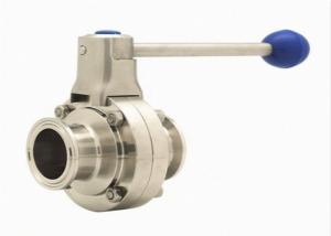 China 316L Tri Clamp Double Flanged Butterfly Valve Stainless Steel 304 wholesale