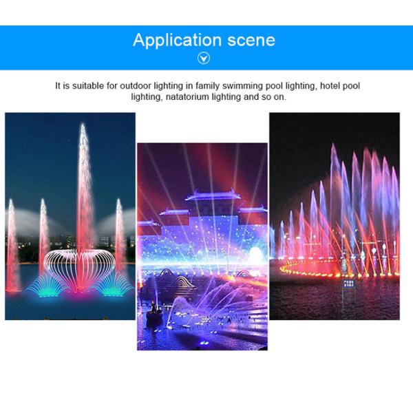 White Color Wateroof IP68 SS316L 6000K DC 24V LED Fountain Ring Lights