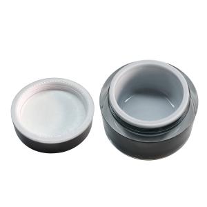 Black Acrylic Empty Cosmetic Containers 5ml 10ml 20ml 30ml 50ml Refillable Cream