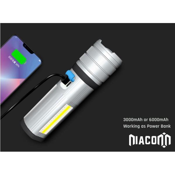 USB Rechargeable cree Led work Flashlight , COB Side work Light with Magnetic Base