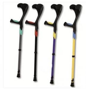 China Aluminum Alloy Lightweight Crutch , 92-115cm Adjustable Walking Stick For Elders on sale