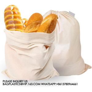 China Burlap Linen Bread Bag Cloth Bread Bags, Linen Bread Bags Large Reusable Bread Bags For Homemade Bread Sourdough on sale