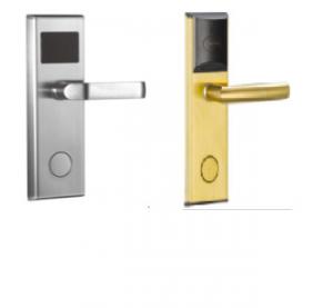 China High Security Hotel Electronic Door Locks , Unibody Design Smart Card Hotel Door Lock wholesale
