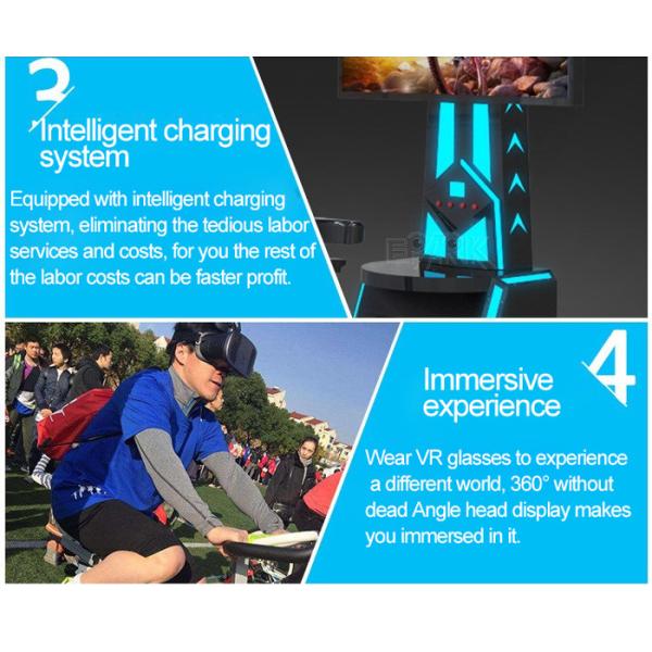 42 Inch Display Virtual Reality Game Machine VR Bicycle Racing Game Simulator