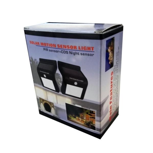 Motion Sensor PIR Waterproof Solar Lights Outdoor Solar Garden Mini led wall lamp For garden yard pathway