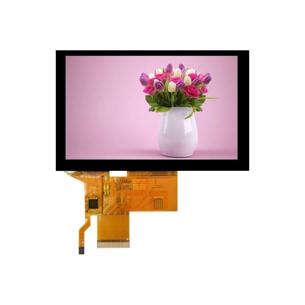 Quality 350 Cd/m2 Capacitive Panel Touch Screen 5 Inch IPS Capacitive Touch Screen 800x480 for sale