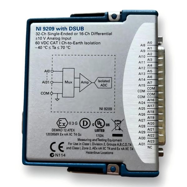 国家仪器 9209 C 系列电压输入模块