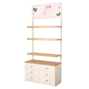 China Cosmetic Point Of Purchase Pop Display Wood Makeup Display Stand wholesale