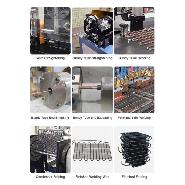 Bundy Tube Straightening And Cutting Machine For Air Conditioning Condenser