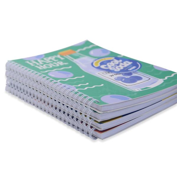 Custom A5 Gold Wire Journal Note Book With Spiral Binding And Personalized Cover Design