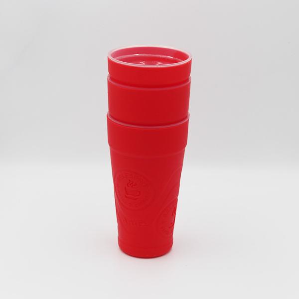 Colored Silicone Couples Water Bottles 560ml Exquisite Coffee Mugs