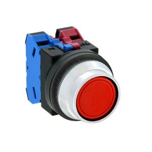 China ABN2F11R 1NO Contact Structure Push Button Switch φ30 Mounting Hole Size with Red Illumination on sale