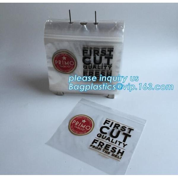 LDPE PP zipper or slider custom print plastic deli saddle bag, PE Saddle Deli Bag,Slider saddle bag, Deli Saddle Bag wit