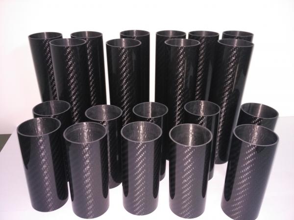 Quality short length carbon fibe tube high glossy 3K twill carbon fiber tube  using at under water for sale