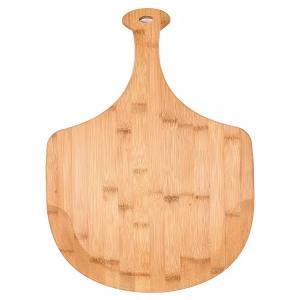 China Customized Hardwood Cutting Boards , Bamboo Pizza Cutting Board With Handle on sale