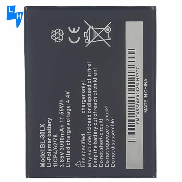 Stock BL-30LX Coding 3000mAh HOT3 HOT3 LITE X553 Mobile Phone Battery for Infinix X554