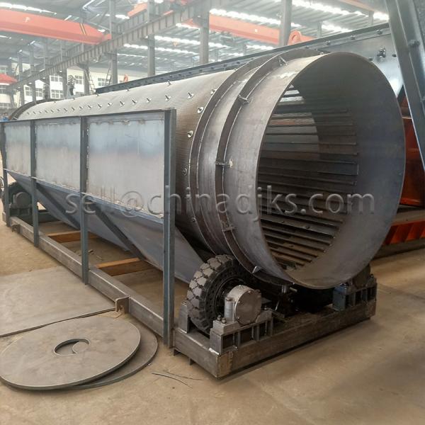 Rubber Tyre Driving Rotary Screen For Material Separating
