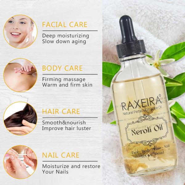 Private Label Moisturizing Neroli Skin Care Massage Oil Natural Rosemary Lavender Rose Oil Moisturizer Massage Face Bod
