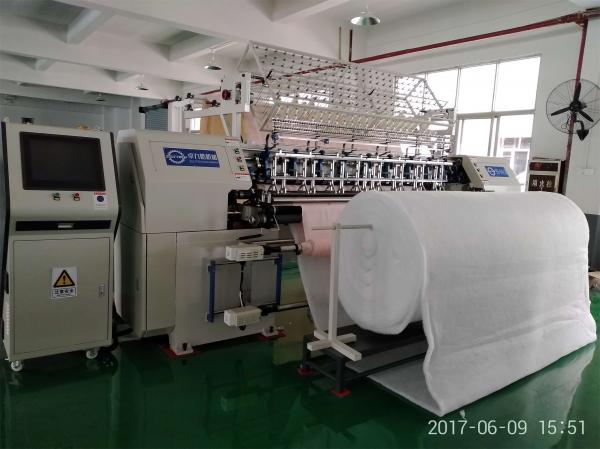 Quality 60-100m/H Automatic Mattress Quilting Machine 128 Inch Width for sale