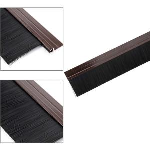 Self Adhesive Door Bottom Brush Strip Detachable Dismountable