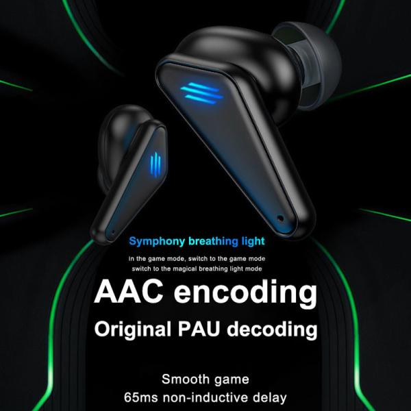 Low Latency HIFI Wireless Bluetooth Earphone Wireless Headphones Stereo Bass