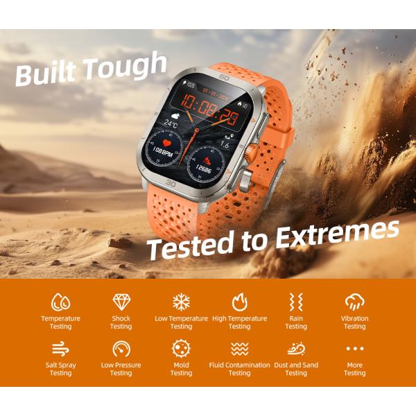 KW285 2.01" Stylish Fitness Tracker Watch , Amoled BT Calling Smartwatch