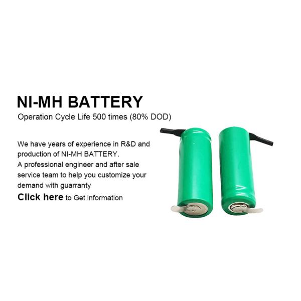 Oem Nickel Rechargeable Battery 1.2v 300mah NiMh Aa Battery Cell Pack