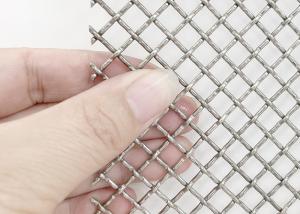 China Stainless Steel Woven Lock Crimp Wire Mesh Decorative Grilles Corrosion Resistance on sale