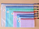 Custom A4 B4 Size Clear Waterproof PP Document Bag Mesh Zipper Pouch for