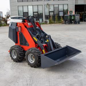 China CE Four Wheel Drive Loader 13.5HP Small Front End Loader / Mini Skid Steer Loader wholesale