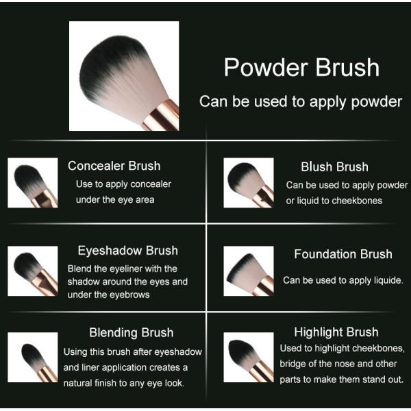 7pcs cosmetic Makeup Brush Set Origin Design Shape For Daily Makeup