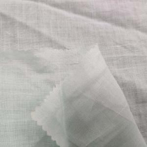 China Breathable Dyed 100% Ramie Fabric 120 Gsm 140cm Thin Vintage Shirt And Skirt on sale