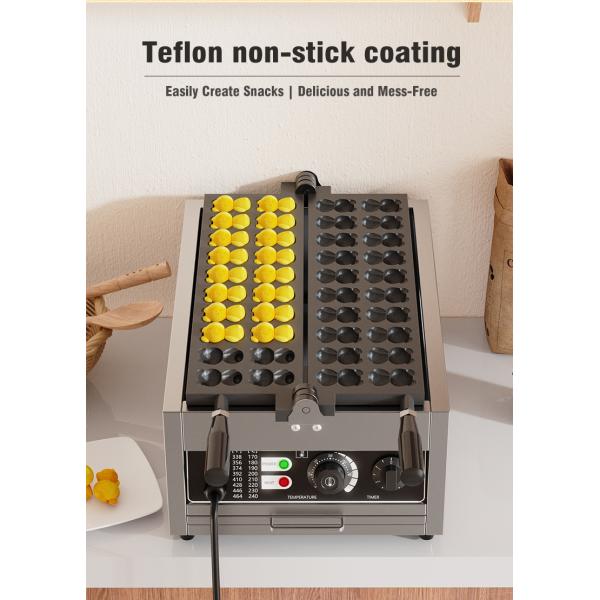 2024 Year Voltage 220v 20 Pcs Cast Iron Mini Bear Shaped Taiyaki Waffle Maker Machine