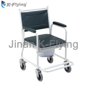 China Movable Medical Rehabilitation Equipment Disabled Elderly Commode Toilet Chair wholesale