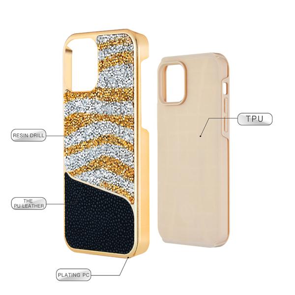 ODM Diamond Phone Cases Dirtproof Mobile Phone Cover For Iphone 14 13 12 Pro Max