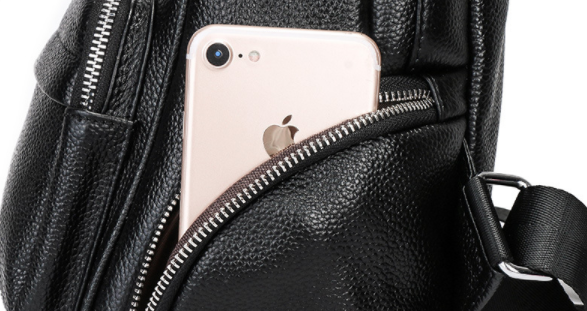 Real Leather Laptop Backpack , Hiking Briefcase Black Backpack Purse For Women