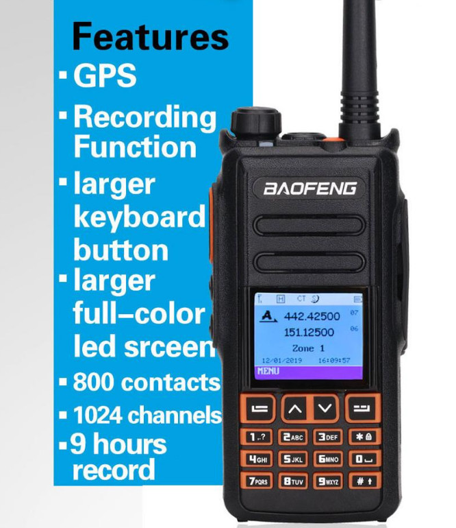 China Baofeng DM-X Two Way DMR Walkie Talkie With GPS wholesale