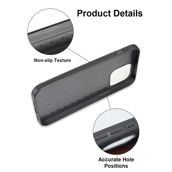 Black / White Shockproof iPhone Cases Customized Sublimation 2D Mobile Cover With TPU Non Slip Edge