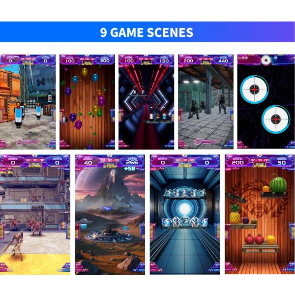 Interactive Gun Arcade Games Realistic Feedback Shooting Arcade