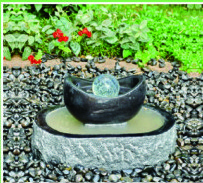 Shell Shape Outdoor Garden Water Fountains , Durable Granite Water Fountain