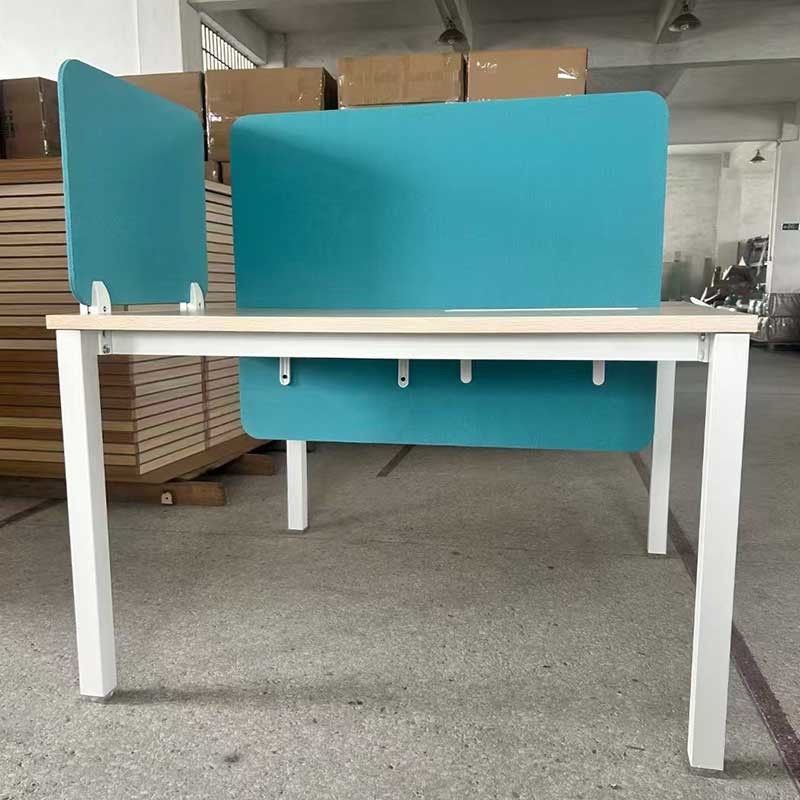 China Wooden Single Office Space Modular Desktop Workstation With Desktop Partition wholesale