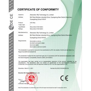 Shenzhen Ofly Technology Co.,Limited Certifications