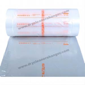 China Clear Dry Cleaning Poly Garment Bags For Dry Cleaning Shops Customized Size wholesale