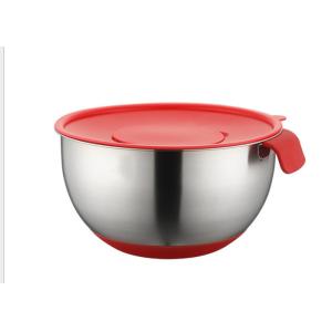Buy cheap SS304 Stainless Steel Mixing Bowls With Lids Non Slip Silicone Bottoms Salad from wholesalers