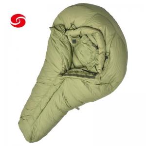 China Nylon Sleeping Bag Military Outdoor Gear Waterproof Army Outdoor Goose Down on sale