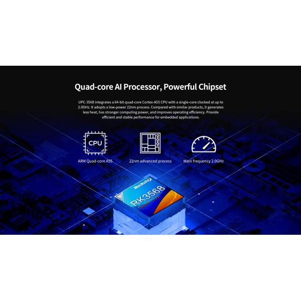 UPC-3568 Intelligent industrial computer Mainboard 1-way tamper-proof control interface WiFi 6