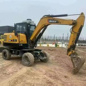 China Latest New Style China Sany Sy65W Exacvator Used Mini Wheel Excavator 6ton EPA CE Certificate Sy65 Second Hand Digger in Stock on sale