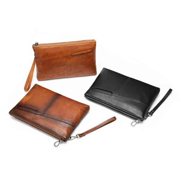 Cross-Border European And American Men'S Handbags Genuine Leather Men'S Handbags Retro Fashion Cowhide Men'S Bags Large Capacity Wholesale