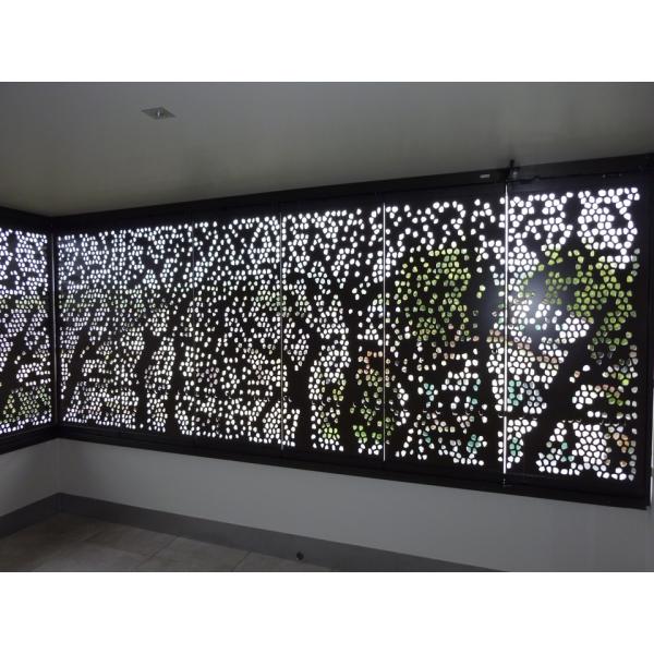 1220x3050mm Laser Cut Aluminum Mesh Panel for Exterior Fence