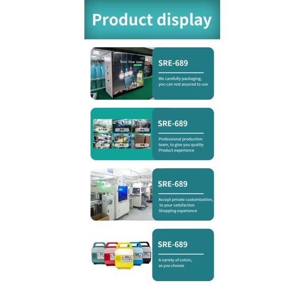 IP55 MP3 Emergency Solar Panel Home Lighting System For Outdoor Picnic